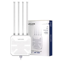 Punto de Acceso Exterior Wavlink WN573HBE2 BE5100, Router Mesh, Extensor WiFi de Largo Alcance, AP WiFi 7 Wavlink 1KM