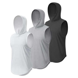 Camiseta sin mangas de poliéster/algodón para hombre, estilo racerback, para gimnasio, entrenamiento, sin mangas, anti-bolitas, de secado rápido y transpirable, ¡Gran oferta! - Product Image 2