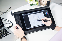 Tablette graphique Artist 12 avec écran, 8192 niveaux de pression, résolution 5080 LPI, compatibilité multi-OS