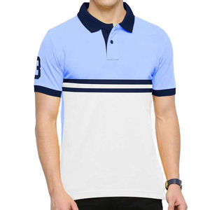 Polo uni pour hommes 100% coton à manches courtes respirant Fit Casual Wear OEM Vente en gros de l'usine broderie personnalisée Top élégant - Product Image 1
