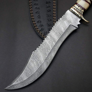 Cuchillo de Camping forjado a mano de acero inoxidable, cuchillo BOWIE profesional hecho a mano para su mejor amigo, herramientas de regalo - Product Image 5