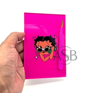 กระเบื้องขนตาปลอมสีชมพูเบ็ตตี้แบบกำหนดเองดีไซน์ใหม่ล่าสุด - Product Image 3
