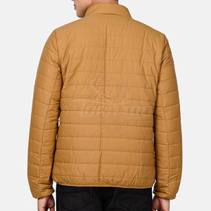 Veste d'hiver matelassée pour homme, personnalisable avec logo, en nylon/polyester, imperméable, respirante, séchage rapide, col montant, pour usage extérieur - Product Image 5