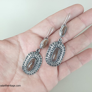 ต่างหูแฟชั่นชนเผ่า kuchi ทำด้วยมือเครื่องประดับอัฟกานิสถานเครื่องประดับสไตล์โบฮีเมียนสำหรับผู้หญิง - Product Image 1