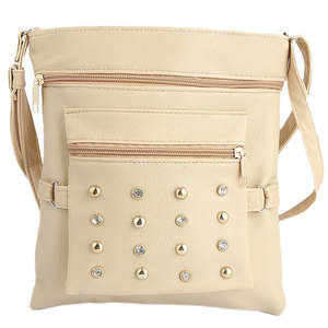 กระเป๋าสะพายไหล่ผู้หญิง (7555) - สีเบจ - Product Image 2