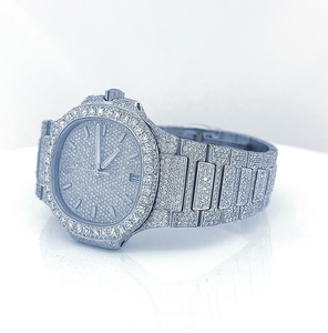 Reloj de Diamantes Moissanite VVS de Primera Calidad, Completamente Cubierto de Piedras, para Hombre, Envío Gratuito Directo del Fabricante - Product Image 6