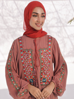 Nouvelle Abaya musulmane décontractée style Kaftan, vêtements ethniques traditionnels pour femmes, haute qualité, vente en gros, couleur et taille personnalisables