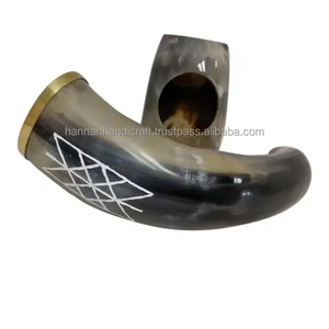 Cerveza personalizada al por mayor bebiendo cuerno de búfalo nuevo estilo decoración pulida hecha a mano - Product Image 5