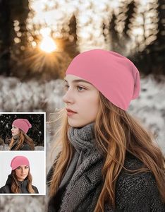 Long Style Distressed Fashion <b>Beanie</b> <b>Hats</b> for Men and <b>Women</b> Wholesale Oversized Baggy Caps Cotton Material with Designer Logo - Product Image 3