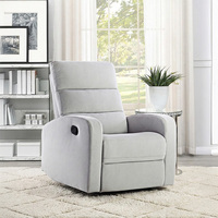 Fauteuil inclinable à bascule robuste pour salon, chambre, bureau à domicile, hôtel, salle à manger – Structure métallique, design moderne, confortable