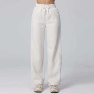 Elite Fall <b>Winter</b> Soft Fleece <b>Warm</b> Sports Pants Baggy Track Pants Women Cotton Sweatpants Wide Leg Jogger Pants - Product Image 4