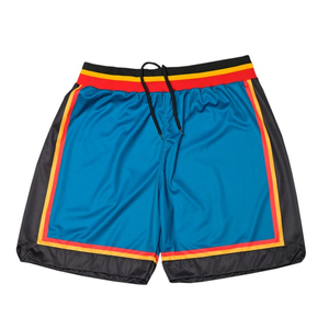 Short de basket-ball respirant en poly maille de haute qualité à séchage rapide vêtements de sport personnalisés shorts de basket-ball de Chicago pour hommes fabriqués en usine - Product Image 1