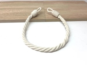 Cortina de retención Cortinas de retención Cortina de algodón blanco Tiebacks - Product Image 4