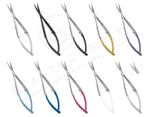 2024 Professional Russian Beauty Spring Scissors Micro Spring Scissors New Design Super Fine Russian Manicure Scissors