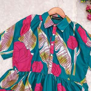 Vestido largo de moda para mujer, patrón étnico, vestido Maxi escalonado, manga abullonada, línea A, traje fluido para verano y ropa de moda diaria - Product Image 5