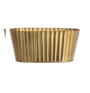 Small Tree Planter Flower <b>Pot</b> Gold and Black Metal Stand Planter Modern Style - Product Image 2