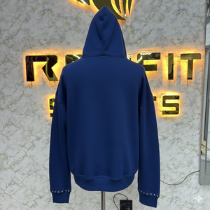 Customized Design <b>Top</b> Impact Best Zipper Distressed Hoodie Rhinestone <b>Zip</b> <b>up</b> Jacket Acid Wash <b>Men</b> Fleece Streetwear Hoodie - Product Image 3