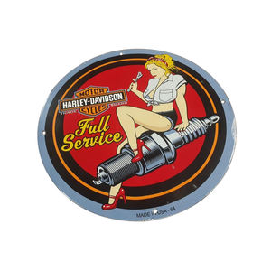 Cartel de esmalte de porcelana con logotipo personalizado de alta calidad, publicidad Retro, estaño de Metal decorativo, fabricante directo para decoración del hogar - Product Image 2