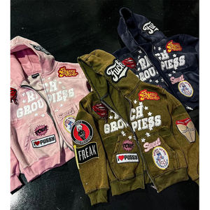 Sudadera con Capucha Unisex para Hombre, con Cordón, Estampado Personalizado, 100% Algodón, Forro de Satén, Bordado, para Invierno - Product Image 2