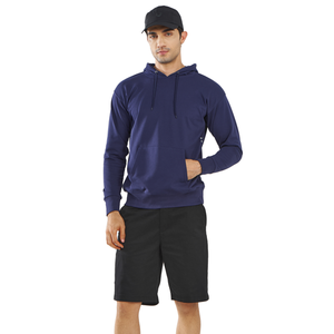 Sweats à capuche coupe régulière pour hommes Relaxation Sport Pull à capuche uni à manches longues Sweat à capuche avec cordon de serrage - Product Image 2