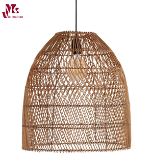 Rattan Pendant <b>Lights</b> Large Wicker Chandelier Boho Pendant <b>Light</b> Rattan Basket Hanging <b>Light</b> <b>for</b> Kitchen <b>Room</b> - Product Image 4