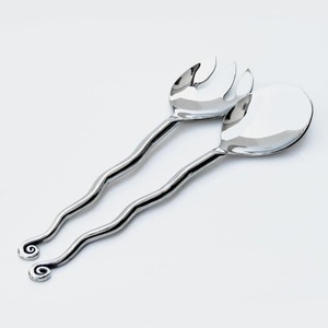 Juego de cubiertos para servir Chapado en plata de Portugal de acero inoxidable de increíble calidad, juegos de cubiertos con mango martillado para fiesta en casa - Product Image 3