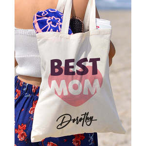Bolso Tote Vintage Personalizable para Mujer, el Mejor Regalo para el Día de la Madre, con Cierre Abierto - Product Image 5