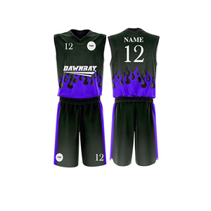 Conjunto de Uniforme de Baloncesto Personalizado, Jersey y Pantalones Cortos de Poliéster Transpirable de Secado Rápido, Ropa Deportiva para Hombres, Mujeres y Jóvenes - Product Image 2