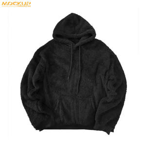 Good Fabric New Arrival Customized <b>Sherpa</b> Fluffy <b>Fleece</b> <b>Hoodie</b> Sweatshirts Heavyweight Thick Fur Pullover Hoodies for <b>Men's</b> - Product Image 4