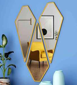 Espejo de pared de madera de alta moda Diseño de hojas Diseño personalizable ecológico Alojamiento cómodo Mejor Pri - Product Image 6