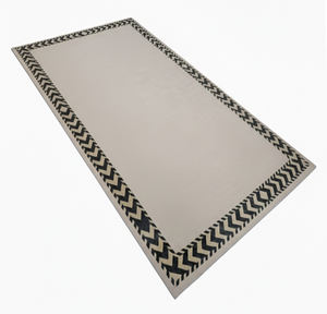 พรมปูพื้นลายเรขาคณิตทันสมัย คุณภาพสูง ทำจากผ้าไหม สำหรับใช้ในบ้าน - Product Image 3