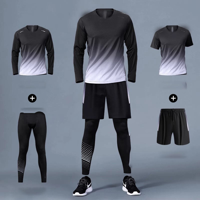 Black and gray four-piece suit