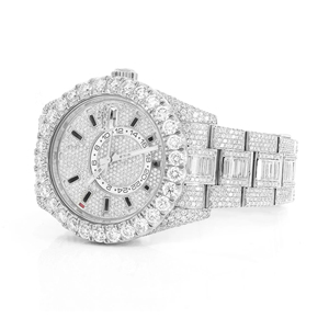 Reloj de Lujo con Diseño de Moda, de Acero Inoxidable Premium, con Cristales de Moissanita y Esfera de Cristal Revestido - Product Image 2