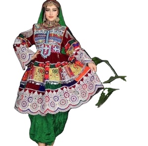 Vestido regional afgano de alta calidad para mujer Vestido Kuchi afgano bordado de manga larga de nuevo diseño en MOQ bajo - Product Image 5