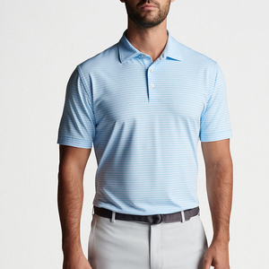 Personnalisable coupe ajustée séchage rapide pour polo Performance active coton doux anti-rides caractéristique style décontracté logo en gros - Product Image 2