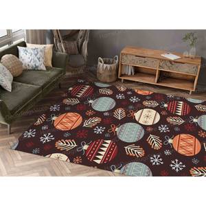 Alfombra Estampada - Alfombra Navideña Moderna, Alfombra de Navidad, Tapete Antideslizante para Puerta, Alfombra de Chenilla - Product Image 4