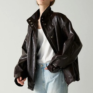 เสื้อแจ็กเก็ตหนังแท้เสื้อโค้ทแจ็คเก็ตทรงหลวมสำหรับนักขี่มอเตอร์ไซค์เสื้อแจ็คเก็ตคอมพิวเตอร์ใส่ฤดูใบไม้ผลิและฤดูใบไม้ร่วง - Product Image 2