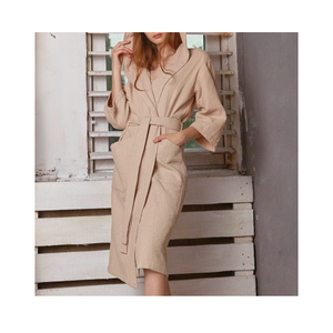 Nouveau dernier design hommes peignoirs de bain ananas Robe solide gaufre flanelle peignoir peignoirs pour la maison et l'hôtel - Product Image 1