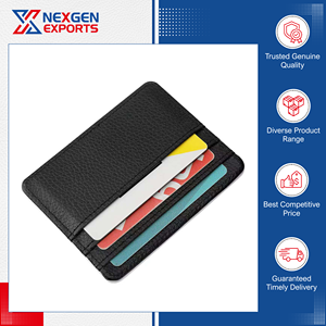 Offre de revendeur de premier plan : Porte-cartes d'identité en cuir PU vierge pour sublimation, qualité supérieure, style tendance, prix raisonnable, par Nexgen Exports - Product Image 4