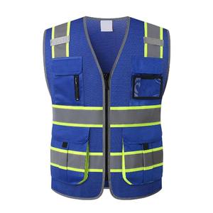 Chalecos Reflectantes de Seguridad, Chaleco de Seguridad con Logotipo Personalizado, Ropa de Construcción, Chaleco de Seguridad con Múltiples Bolsillos - Product Image 1
