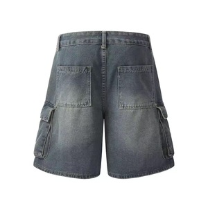 Shorts décontractés d'été pour hommes, respirants, coupe-vent, anti-plis, motif patchwork, style urbain, en polyester/coton - Product Image 3