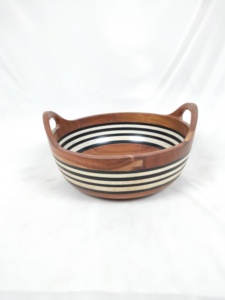 Ensaladera Grande de Madera Hecha a Mano para Reuniones Familiares y Fiestas, Producto de Cocina Ecológico - Product Image 2