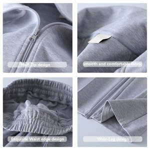 Gran oferta, chándal hecho a medida para hombre, ajustado, de talla grande con cuello con capucha, patrón sólido, algodón, poliéster para invierno - Product Image 5