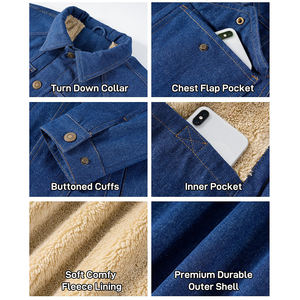 Veste en jean de la meilleure qualité pour hommes, tissu ultra doux, respectueux de la peau, produit élégant, veste en jean pour hommes - Product Image 5