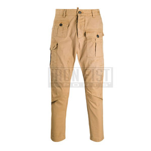 Pantalones Cargo informales para hombre, estilo moderno ajustado con bolsillo utilitario, cierre de mosca con botón de cintura media para actividades al aire libre - Product Image 1
