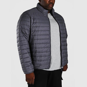 Chaqueta de Invierno Acolchada de Talla Grande con Logotipo Personalizado del Fabricante, Chaqueta de Invierno para Hombre, Chaqueta de Algodón de Color Sólido para Hombre con Abrigo, Envío 2DDP - Product Image 4