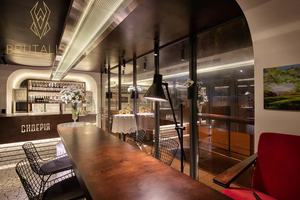 Comptoir de café à double réception de style professionnel personnalisé avec éclairage LED pour cafés et espaces de vente au détail - Product Image 2