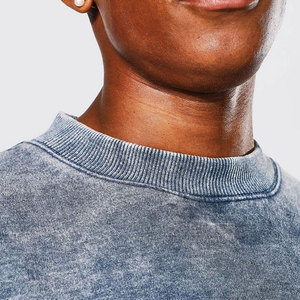 Ensemble de survêtement décontracté pour homme, effet délavé, coupe ample, sweat-shirt et pantalon pour un look streetwear quotidien - Product Image 6