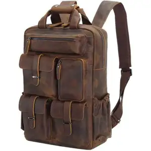 Vintage Style Handcrafted Hiking Bags Or travelling Biker Backside Wear Leather Bags High Demanded Strong Leather Shoulder Bag