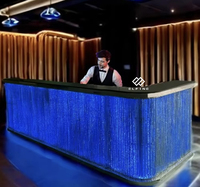 Discothèque Hôtel bar Meubles Corian Marbre Led Lumière Ready Made Restaurant bar Comptoir